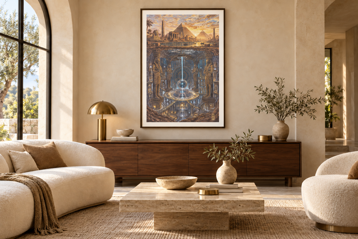 "BENEATH THE SURFACE: ADVANCED CIVILISATION"- Fantasy Art Print
