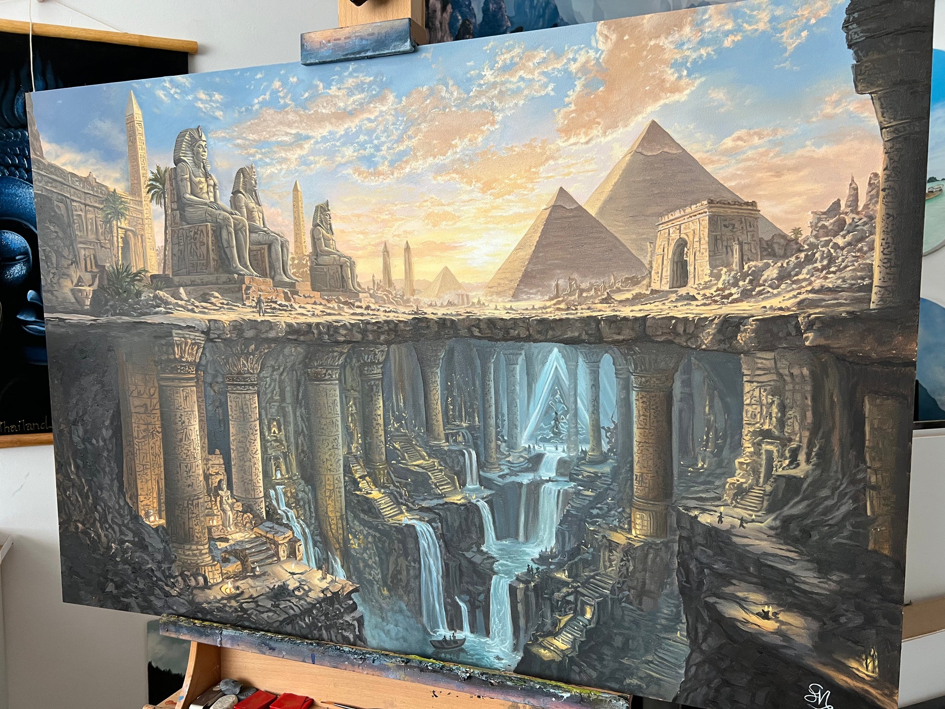 "BENEATH THE SURFACE" -Canvas Art Print
