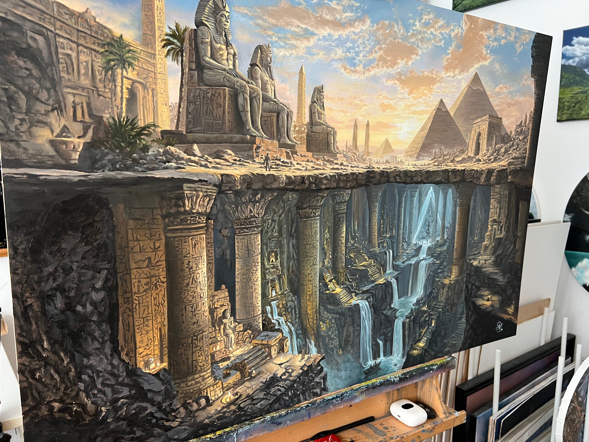 "BENEATH THE SURFACE" -Canvas Art Print