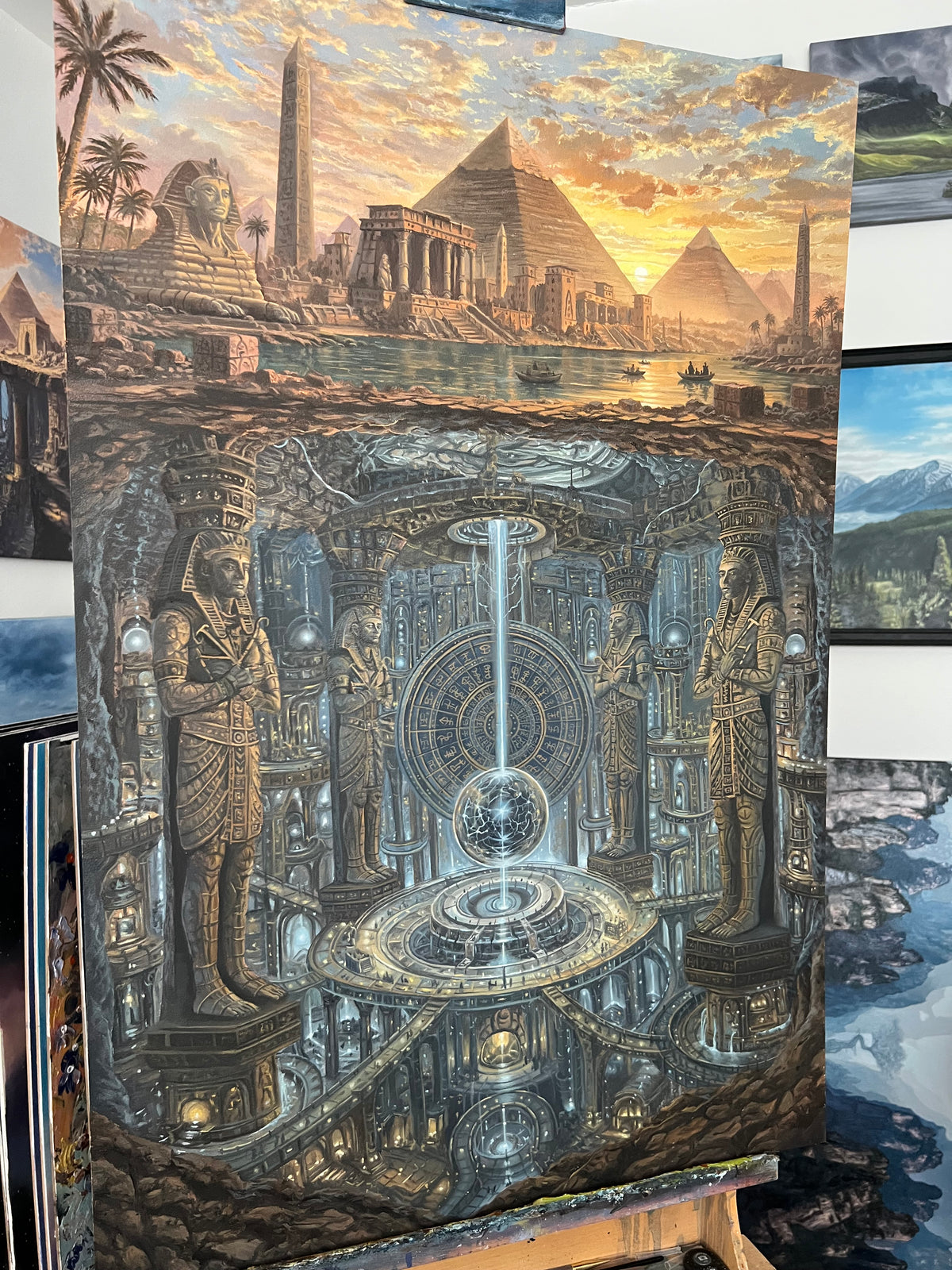 "BENEATH THE SURFACE: ADVANCED CIVILISATION"- Fantasy Art Print