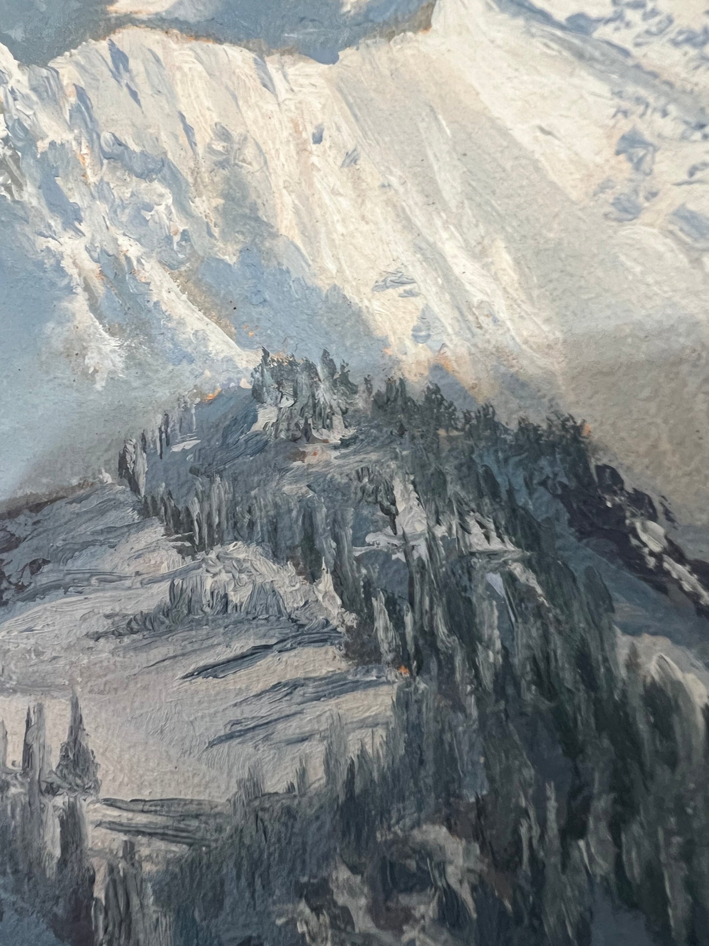 Majestic Winter Peaks 12 x 16"