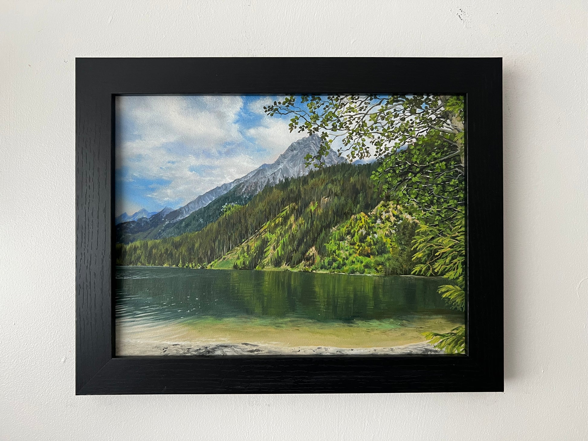 Stillness Between Peaks 12 x 16"