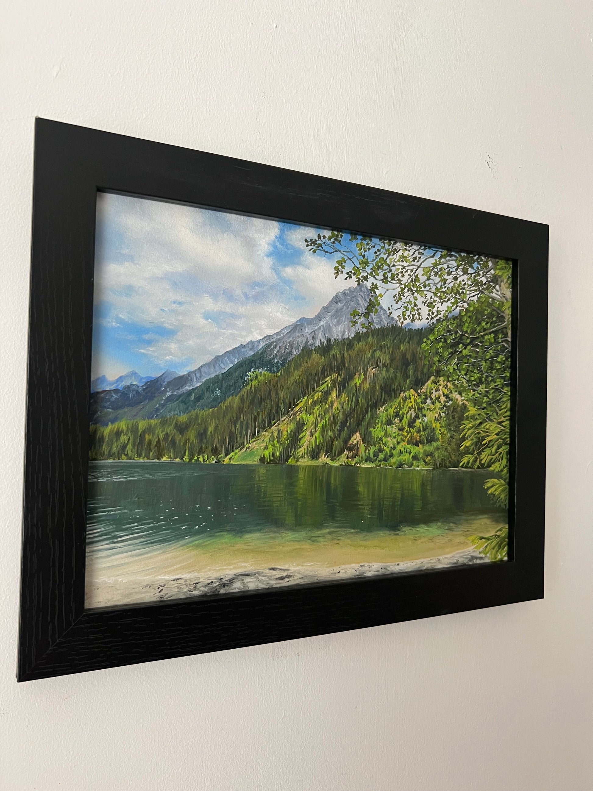 Stillness Between Peaks 12 x 16"