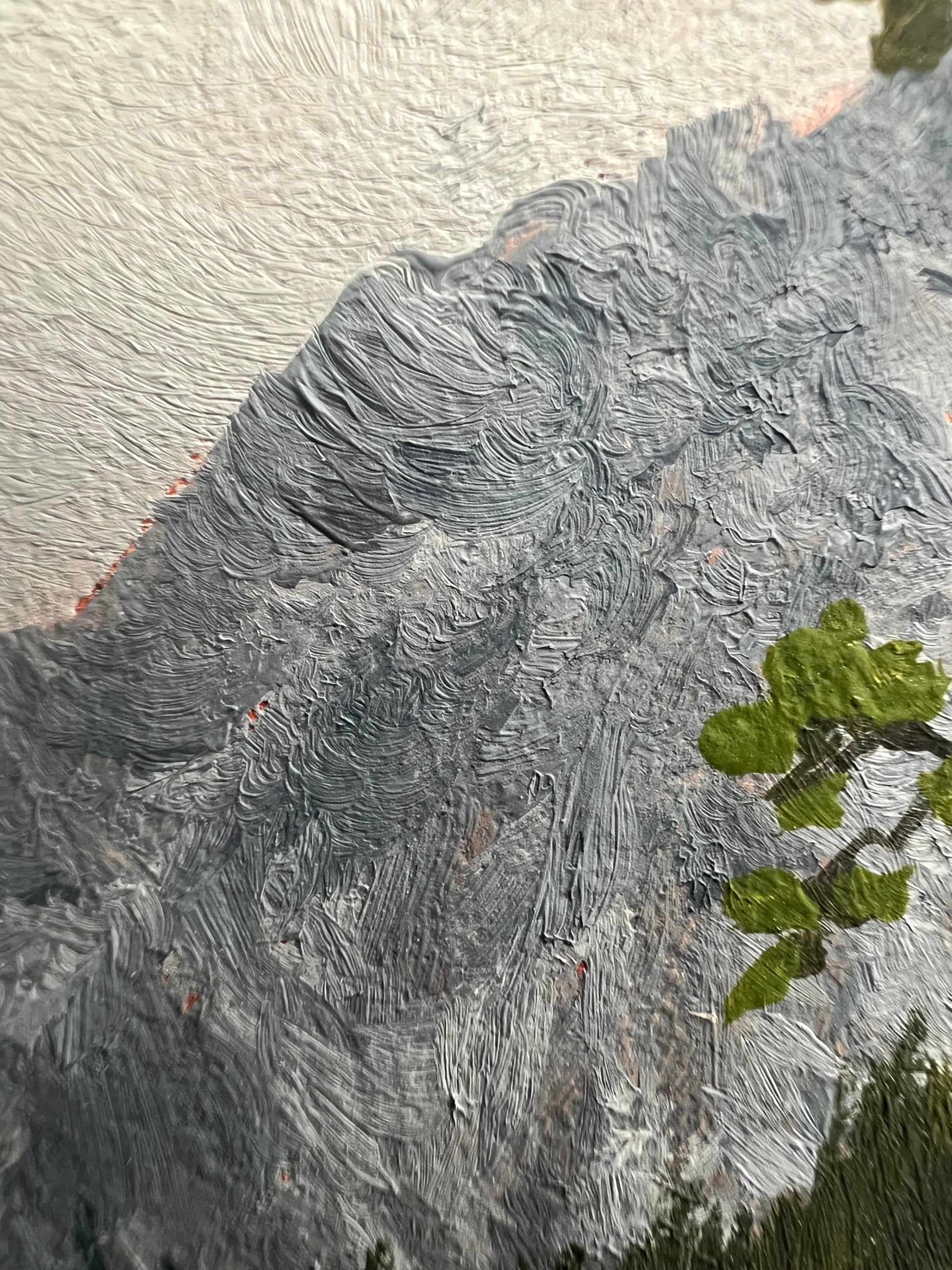 Stillness Between Peaks 12 x 16"