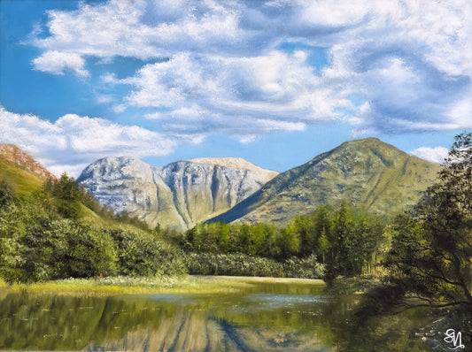 Torren Lochan" 12 x 16"- Glencoe Oil Painting