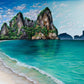 "Thailand Seascape"- Railay Beach Canvas Art Print